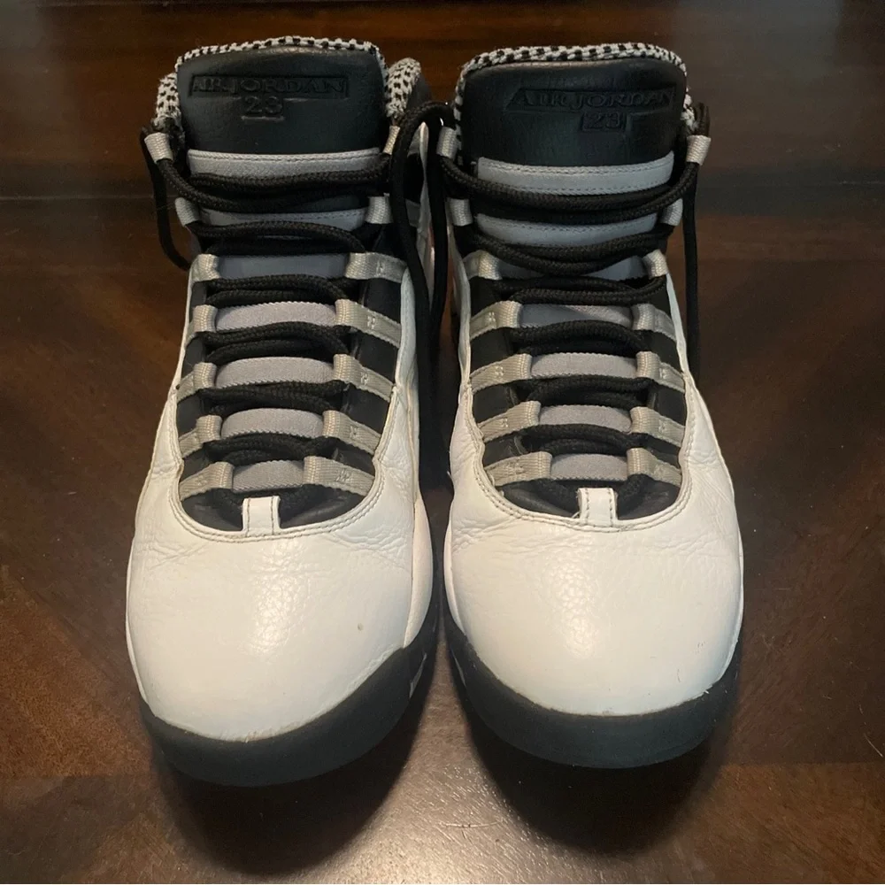 Nike Mens Air Jordan 10 Steel 310805-103 White Basketball Sneakers Size 10.5 - Picture 4 of 8